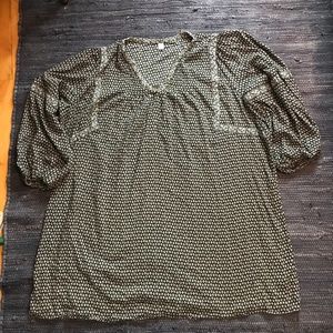 Old Navy Black and White Patterned Dress